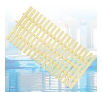 Flexible ABS Plastic Pool Drainage Overflow Grate Cover - UV Resistant Shower Sewer Outlet for Driveways Patios & Pool Decks - 25x100CM Set of 4