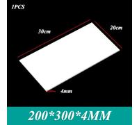 Flexible ABS Plastic Sheets for DIY Crafts - 200mm x 300mm Moldable Panels for Home Decor & Model Building 1pc(4mm)