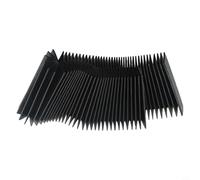 Flexible Accordion Bellows Cover for CNC Milling Machines - 3-Proof Fabric Rail Dust & Screw Guard, Telescopic Machine Tool Organ Shield, B(130mm)