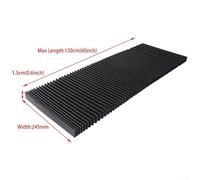 Flexible Accordion Bellows Cover for CNC Milling Machines - 3-Proof Fabric Rail Dust & Screw Guard, Telescopic Machine Tool Organ Shield, B(245mm)