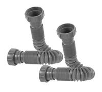Flexible, Adjustable 250-650mm Corrugated Pipe | PVC Construction, Bendable Telescopic Design, 45.2mm Threaded Connector, Suitable for Kitchen Replacement and P-trap Sections