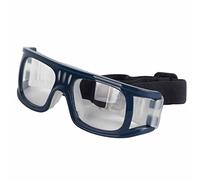Flexible Adjustable Protective Sports Glasses Shock Resistant High Definition for Outdoor Adventure Basketball Football (Dark Blue)