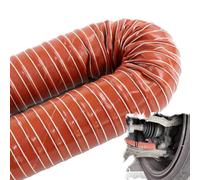 Flexible Air Ducting Hose - Brake Cooling Duct, Heat Resistant Exhaust Vent Pipe, Length Adjustable 3.2ft to 13ft (32mm to 1 1/4in)