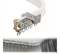 Flexible Aluminium Alloy Ceiling Track System 2.7m/9ft - Bendable & Easy to Install for Home Office Events - Versatile Hanging Solution for Curtains & Decorations