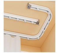 Flexible Aluminium Ceiling Track 27.2in Bendable Rail for Bay & Shower Versatile Room Divider Track (9.8FT/300CM) - Ideal for Curtains Partitions and Space Management