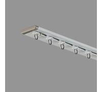 Flexible Aluminium Curtain Track System - Ceiling Mount with Pulley Hooks and Rollers for Heavy Curtains Room Divider Accessories (White 4.0m)