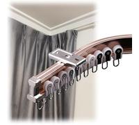 Flexible Aluminium Curtain Track System for Room Dividers - Ceiling & Wall Mount, 1-6.7m (16.8ft) Rose Color, Easy Install, Perfect for Curtains & Drapes, Versatile & Stylish