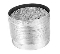 Flexible Aluminium Dryer Vent Hose Heavy Duty Telescopic Silver | Double Layer Thickened Build, Adjustable Length, Smoke Extraction Design, Foil Construction, Venting Extension