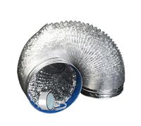 Flexible Aluminium Ducting Air Conditioner Replacement Tubes for Ventilation, Soundproof Flexible Hose for Dryer(1.5m 100mm)