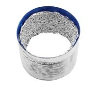 Flexible Aluminium Foil Exhaust Hose Ducting Pipe 2m 163mm Silver | Dual-layer Non-insulated Build, Wire Helix Support, Bendable Installation, for Vent Fan Hookup and Grow Tent