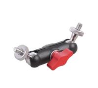 Flexible Aluminum 1 / 4Inch Double Male Thread Adapter 360 Adjustable Angles for Camera Gear Mounts DSLR Tripods Microphone Stand Adapter