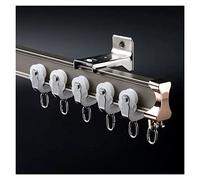 Flexible Aluminum Ceiling Curtain Track for Bay WindowsHeavy Duty Wall Mount Sliding Rod for Shower Living Room RV & Outdoor UseWaterproof & Bendable Design