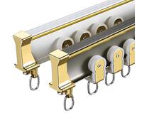 Flexible Aluminum Curtain Rod for Bay WindowsBendable Curved Track Ceiling/Wall Mount Gray (3.2m2 x 1.1m + 1m) Perfect for Custom Drapery Solutions