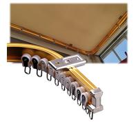 Flexible Aluminum Curtain Track for Ceiling 1m to 6.7m Ideal for Bedroom Curtains Adjustable Length Easy Installation Color D Size 4.5m