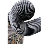 Flexible Aluminum Foil Duct Ventilation Hose, Insulated Air Duct for Exhaust Fan, Dryer Vent, Heating Cooling System, Solid & Expandable