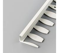 Flexible Aluminum Tile Ed Trim Profile - 90cm, 3 Pieces, Perfect for Wall & Stair Protect, Enhances Decor, Coffee Milk h, 18.5mm Width.