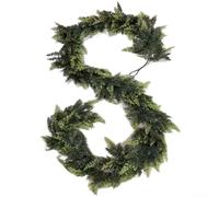 Flexible and Christmas Cedar Garland Designed to Add Festive Charm to Both For Indoor and Outdoor Areas with a Cedar Look (C)