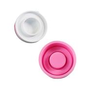 Flexible and durable silicone mold fashion accessory to create unique double ring shaped candles and home decor