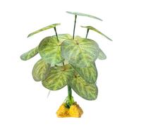 Flexible and safe decorative artificial plants for false grass enclosures for reptile habitats and habitats