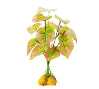 Flexible and safe decorative artificial plants for false grass enclosures for reptile habitats and habitats