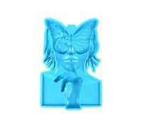 Flexible and Silicone Resin Mold for Crafting 3D Butterfly Lady Decorations Great for Home and Restaurant Use Soft and Mold