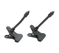 Flexible Baby Monitor Camera Clamp Mount Stand with 2 Holders and 4 Bases, No Drilling PVC ABS Aluminum Bracket Compatible with HelloBaby HB40 HB65 HB66,(Black)