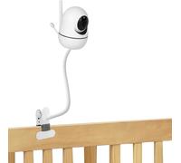 Flexible Baby Monitor Clip Clamp Mount Compatible with HelloBaby HB6550/HB65/HB66/HB248,ANMEATE SM935E,iFamily 43E,Kidsneed SM935, Hellobaby Camera Mount Without Tools or Wall Damage