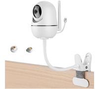 Flexible Baby Monitor Mount Compatible with HelloBaby HB65/HB6550/HB6558/HB66/HB248,ANMEATE SM935E/SM650 BabyMonitor,Baby Camera Mount,Baby Monitor Clip Mount Without Tools or Wall Damage