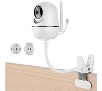 Flexible baby monitor mount compatible with HelloBaby HB65/HB6550/HB6558/HB66/HB248, ANMEATE SM935E/SM650 baby monitors, and suitable for baby camera mounts with 1/4-inch threaded connections