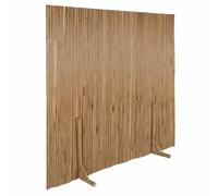 Flexible Bamboo Garden Fence Panel 180x170 cm, Natural Brown Privacy Screen, Versatile Outdoor Pet Barrier & Room Divider for Yard