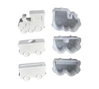 Flexible Base Molds Crafting Moulds Train Series Easy Demolding Moulds Holder Molds Stand Silicone Holder Mold