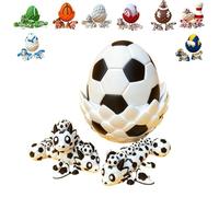 Flexible Baseball Dragon & Egg, 3D Dragon Eggs with Dragon Inside, 3D Printed Baseball Dragon Egg with Wings, Dragon Statue, Dragon Toy, Dragon Fidget Toy, Ball Style Dragons (Style-H)
