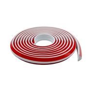 Flexible Beading & Edging for Laminate Flooring,Self Adhesive Caulk Strip,PVC Quadrant Trim,Moulding Trim for Cabinet Countertop Skirting Board,Home Wall Inside Corner Trim, (White, 6m × 28mm)