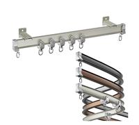 Flexible Bendable ain Rod Track System for Camper Van Hospital Bedroom & Office DividersCustom Cuttable Aluminum Rail Gliders Sizes 3ft to 16ft