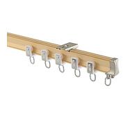 Flexible Bendable Ceiling Curtain Track, U-/L-Shaped Aluminium Curtain Track complete with fittings for Bay Windows RV Room Divider, Strong Load Bearing, Not Easy To Break, Easy To Bend(Gold,300cm/118