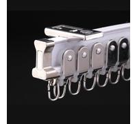Flexible Bendable Ceiling Mount Track Set 4.1m Aluminum Alloy Smooth & Quiet Sliding Ideal for Office & Home Partitions Versatile Rail System for Easy Installation