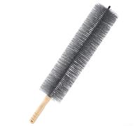 Flexible Bendable Cleaning Brush for Blinds, Vents, Sofas & Screens - Household Dust Brush with Sturdy Bristles, 43 cm or 48 cm Plastic Handle, Blue/Gray(48cm Gray)