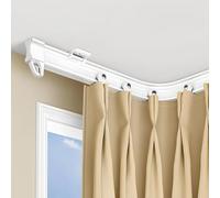 Flexible Bendable Curtain Rail 70-600cm Curved Ceiling Track Wall Mounted Hospital System, Divider With Runners(2.62FT/80CM)