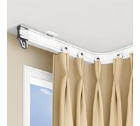 Flexible Bendable Curtain Rail System Ceiling Or Wall Mount,Strong Load Bearing,Not Easy To Break,Easy To Bend,Suitable for Home Hotel Office(Size:600cm/19.6ft,Color:Ceiling Mounted)