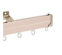 Flexible Bendable Curtain Track Set for Ceiling or Wall Mount - Room Divider Solution, 1.9m/6.2ft, Coral Color, Ideal for Curtains and Space Separation