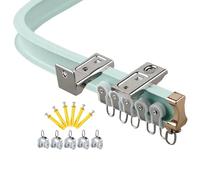 Flexible Bendable Mountain Rail Track Curved Design for Easy Setup Available in Black/White/Green/Blue Wall-Mounting System for Enhanced Outdoor Adventures