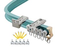 Flexible Bendable Tr Track - Curved Rail System in Black White Green Blue - Wall-Mountable Design for Endless Fun and Creativity in Model Railroading.