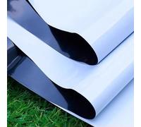 Flexible Black and White Panda Film 0.12mm Premium Virgin Poly Pond Liner & Blackout Tarp for Greenhouses Grow Rooms Projects (5x9m)