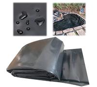 Flexible Black Pond Liner for Water Gardens - Ideal for Fish Ponds Fountains Streams and Waterfalls - Waterproof Membrane for Landscaping Projects