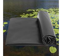 Flexible Black Pond Liner Heavy-Duty Waterproof Tarpaulin for Outdoor Fountains & Streams 0.13mm Thickness Available in 50x9m 7x10m 8x12m 10x15m Sizes.