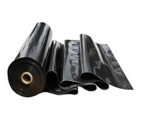 Flexible Black Pond Liner Waterproof PVC Membrane Rubber Film for Fish Pond Pool Waterfall Fountain - 2x2.5m Garden Reservoir Liner