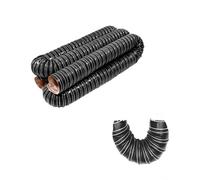 Flexible Black Silicone Duct Hose 2" 12" Automotive Air Ducting Brake Cooling HighTemp Resistance 5m (16.4ft) 127mm (5in) Durable HeatResistant Versatile