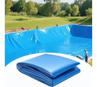 Flexible Blue Pond Liner, Large Pond Membrane 3x4m 4x5m 5x5m 6x8m HDPE Underlay Tarpaulin, Puncture Resistant HDPE Sealing Film for Water Storage, Fish Pond and Outdoor Pools(4x6m(13.1x19.7ft))