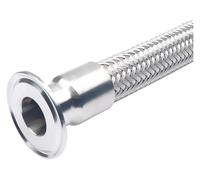 Flexible Braided Hose for Homebrew - 51mm Tri Clamp, SS304 Material, 1000mm Length