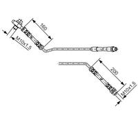 Bosch 1987476055 Brake Hose (BH030)